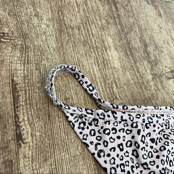 Pink Cheetah Printed Scalloped Trim Bikini - Picture 6 of 6